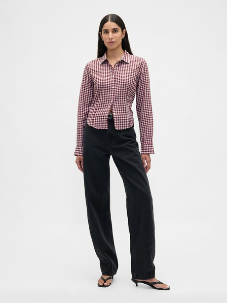 GAP Flanelna crop srajca GAP