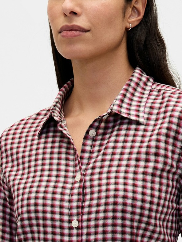 GAP Flanelna crop srajca GAP