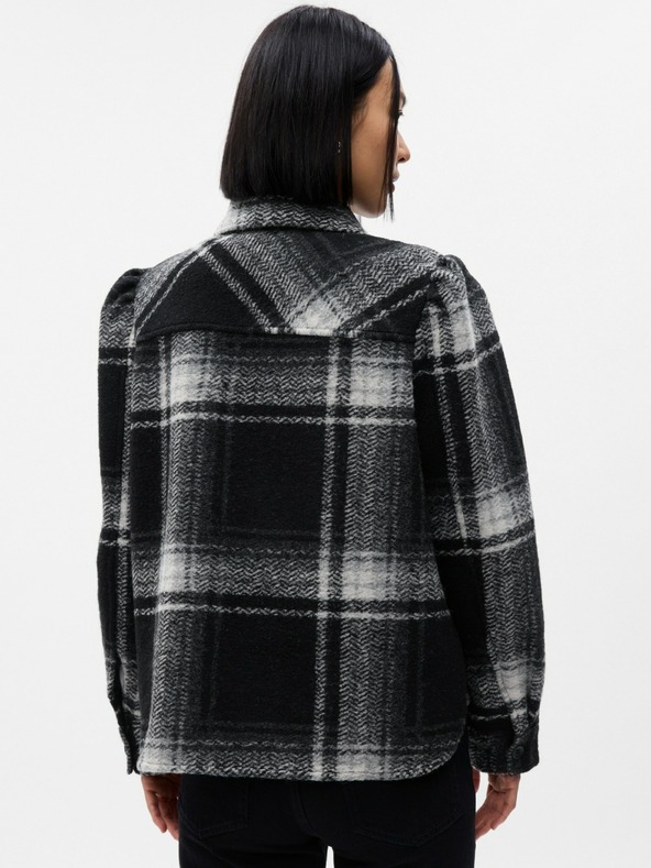 GAP Volnena srajčna crop jakna GAP