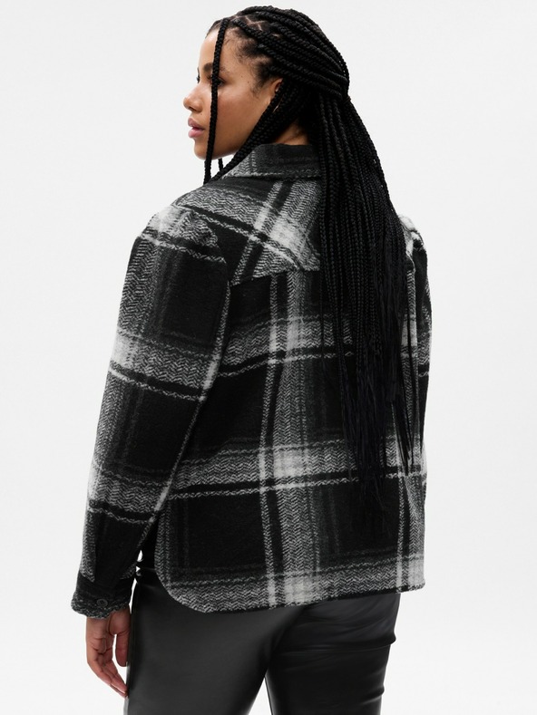 GAP Volnena srajčna crop jakna GAP