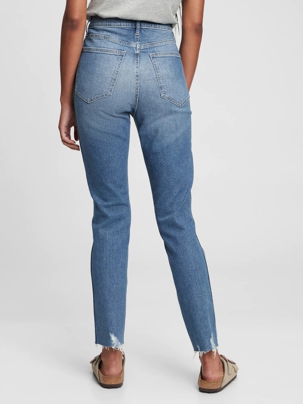 GAP Kavbojke slim High Rise Destructed Vintage GAP