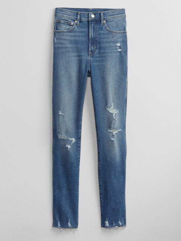 GAP Kavbojke slim High Rise Destructed Vintage GAP
