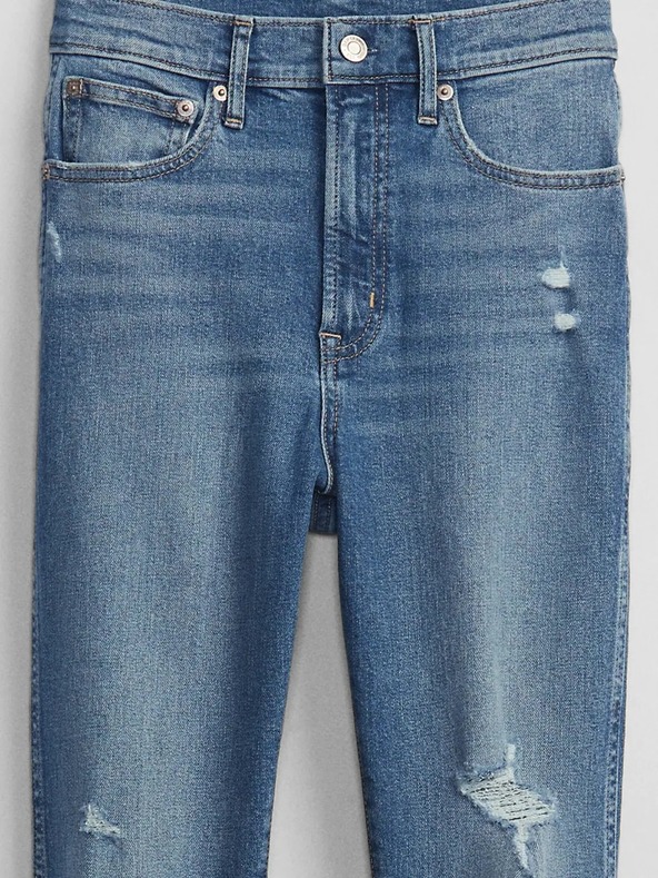 GAP Kavbojke slim High Rise Destructed Vintage GAP
