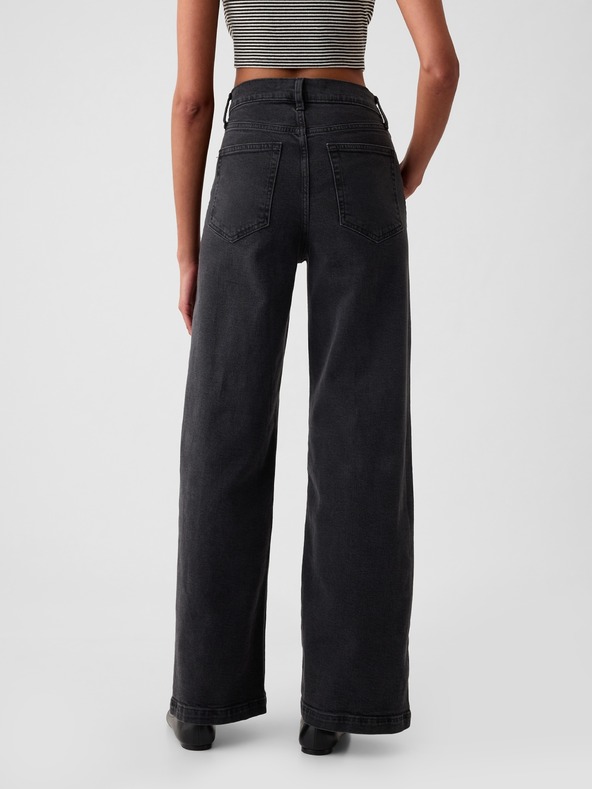 GAP Gap High Rise Stride Wide Jeans