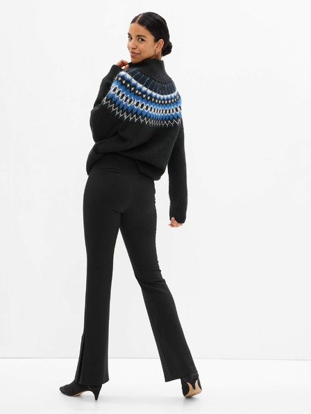 GAP Elegantne hlače flare z visokim pasom GAP