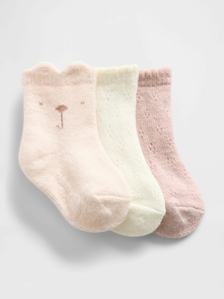 GAP Baby CashSoft nogavice, 3 pari GAP