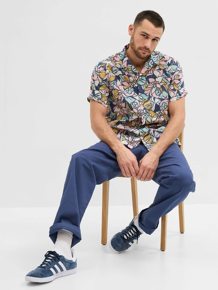 GAP Lanena vzorčasta srajca GAP