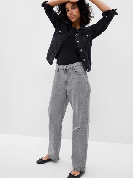 GAP Kavbojke loose Mid Rise Destructed '90s GAP
