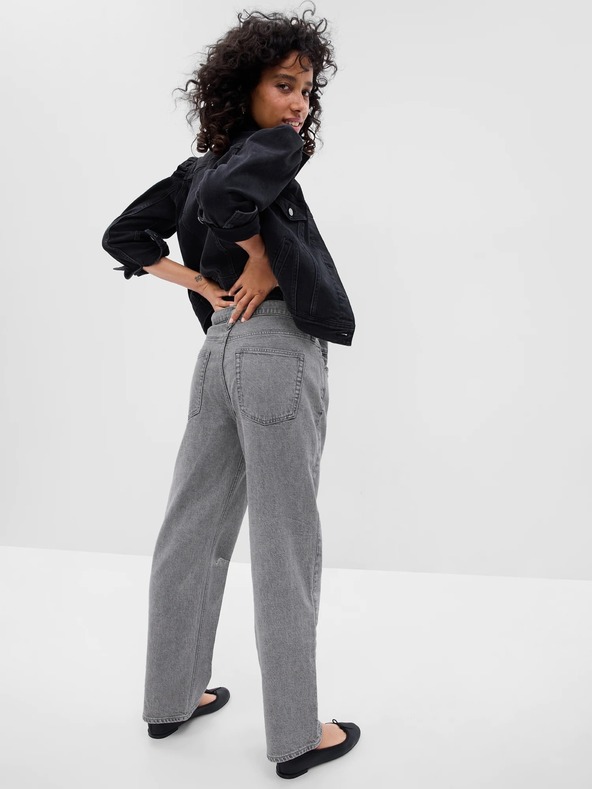 GAP Kavbojke loose Mid Rise Destructed '90s GAP