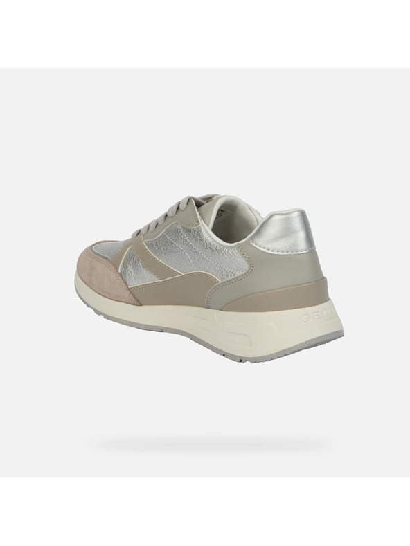 Geox Srebrne ženske superge Geox Bulmya