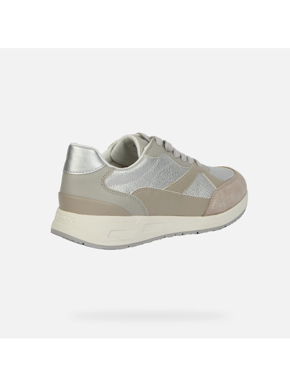 Geox Srebrne ženske superge Geox Bulmya