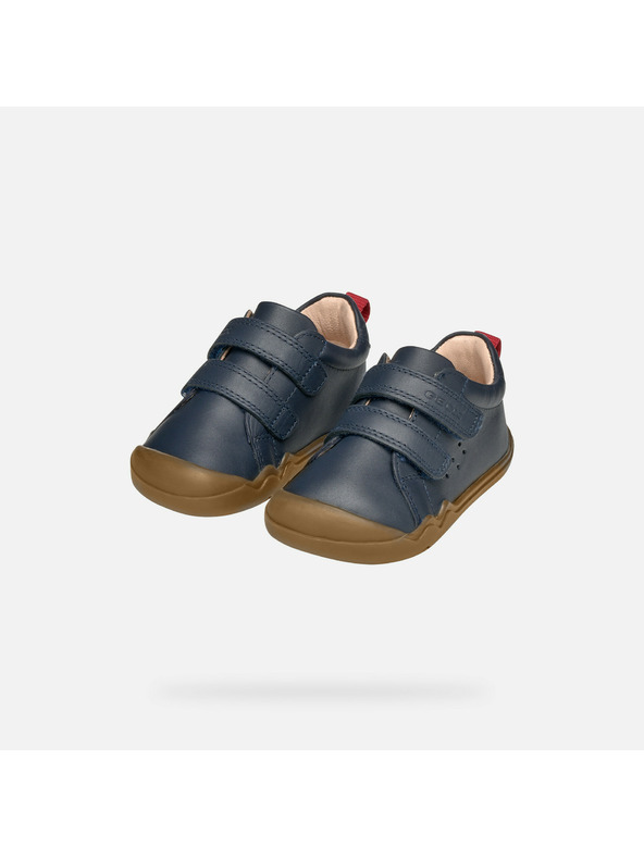 Geox Tmavosivé chlapčenské tenisky Geox Steppieup