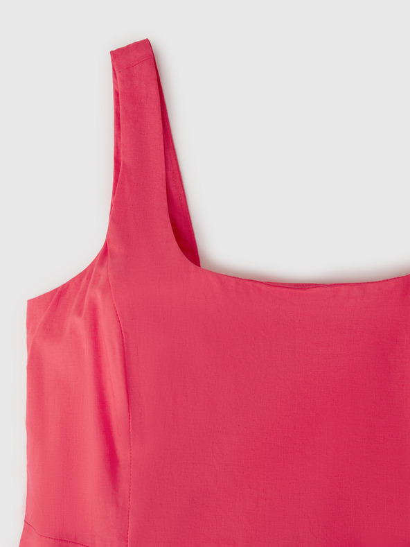 GAP Lanena midi obleka GAP