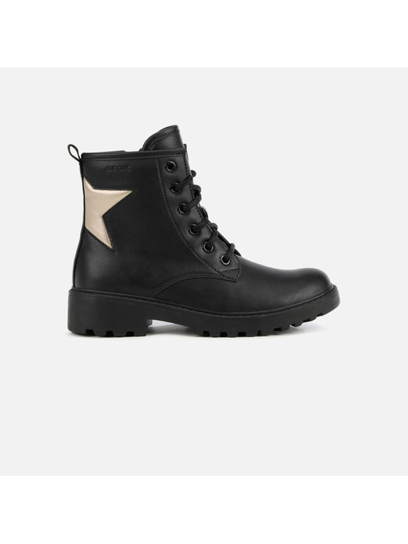 Geox Črni dekliški gležnjarji Geox Casey