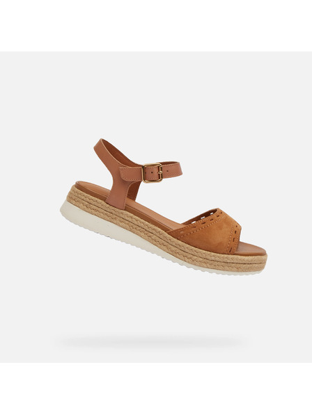 Geox Rjavi ženske sandali Geox Eolie