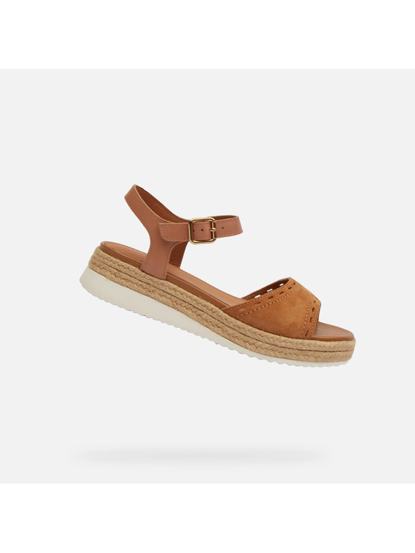 Geox Rjavi ženske sandali Geox Eolie