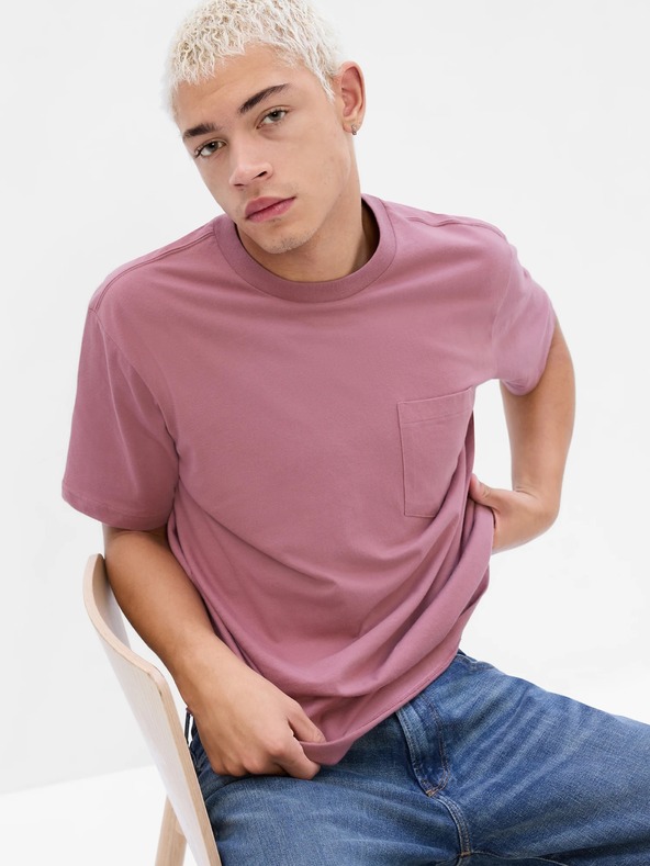 GAP Gap majica prevelike velikosti z žepom