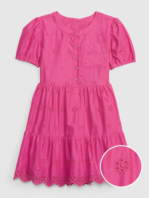 GAP Detské šaty s volánom GAP