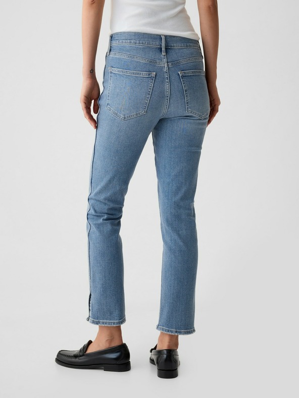 GAP Slim jeans hlače Mid Rise Split-Hem Vintage GAP