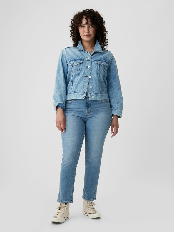 GAP Slim jeans hlače Mid Rise Split-Hem Vintage GAP
