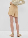 GAP Lanene kratke hlače z elastičnim pasom GAP