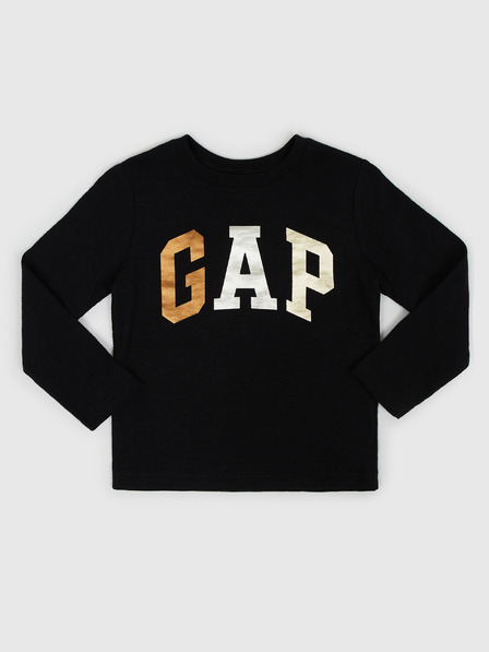 GAP Otroška majica s kovinskim logotipom Gap
