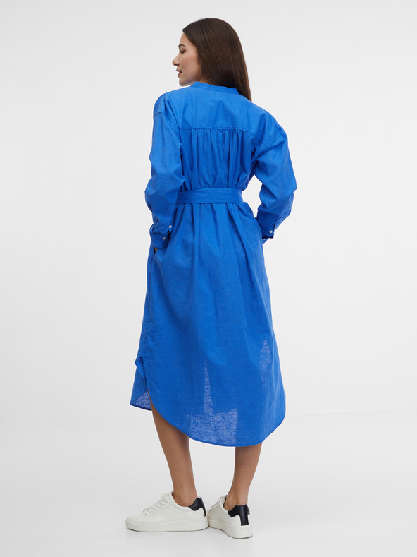 GAP Lanene srajčne midi obleke GAP