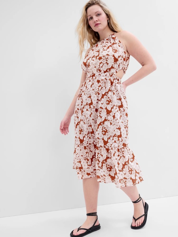 GAP Vzorčaste midi obleke GAP