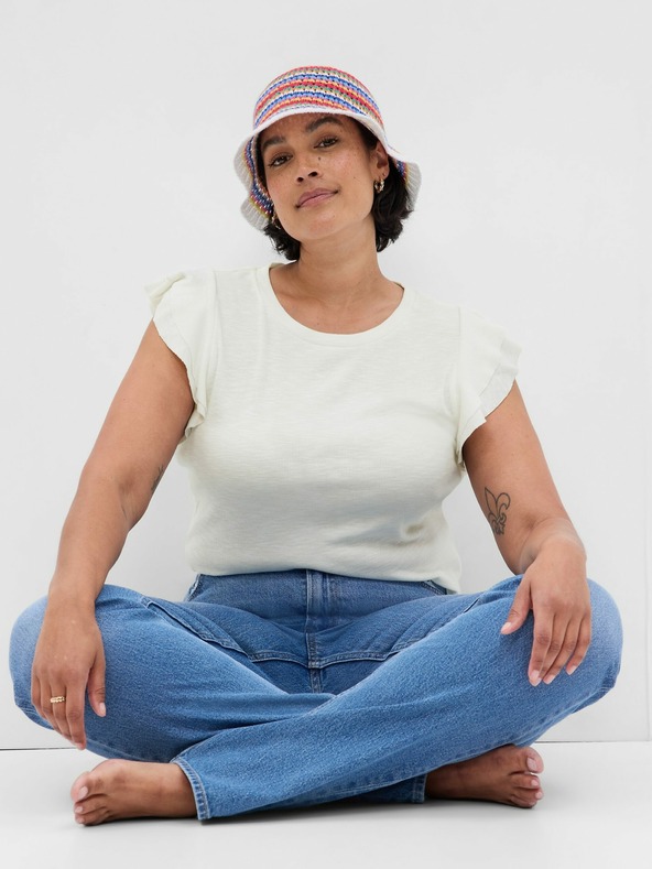 GAP Majica z volančkastimi rokavi GAP