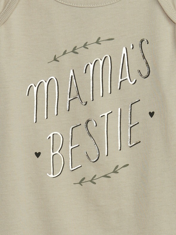 GAP Baby bodi Mix & Match z motivom GAP