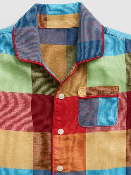 GAP Otroška karirasta pižama GAP