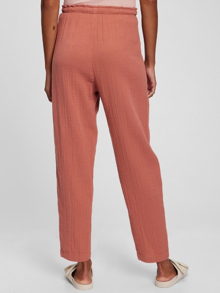 GAP Bombažne hlače z visokim pasom GAP