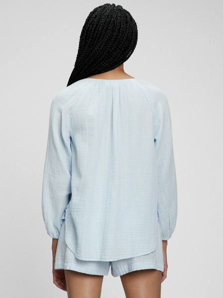 GAP Bombažna srajca brez ovratnika GAP