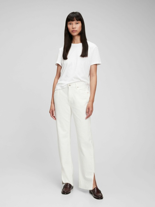 GAP Džínsy voľného strihu strednej výšky '90s s rozparkom GAP