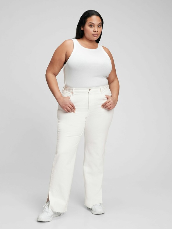 GAP Džínsy voľného strihu strednej výšky '90s s rozparkom GAP