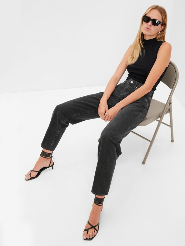 GAP Kavbojke barrel High Rise Washwell GAP