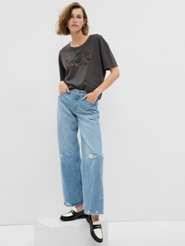 GAP Majica s cvetličnim logotipom GAP