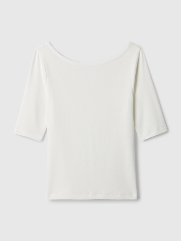 GAP Crop majica z łodjasto izrezano ovratnico GAP