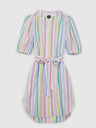 GAP Lanene črtaste mini obleke GAP