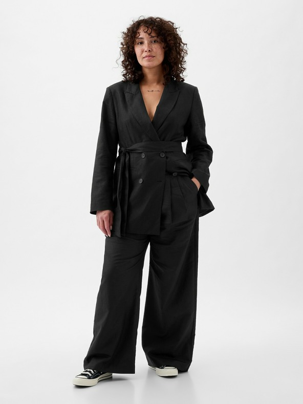 GAP Lanene hlače high rise GAP