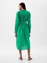 GAP Lanene oversize midi obleke GAP