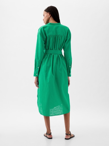 GAP Lanene oversize midi obleke GAP