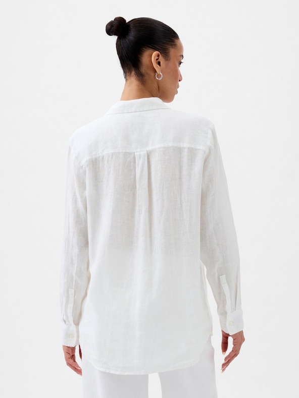 GAP Lanena srajca z logom GAP