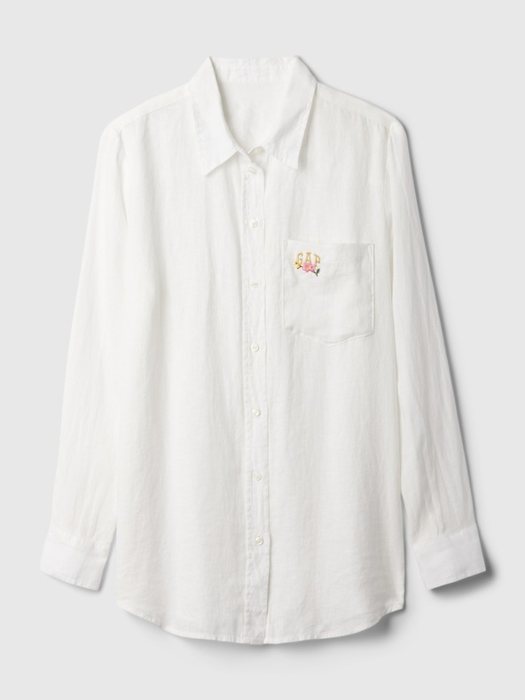 GAP Lanena srajca z logom GAP