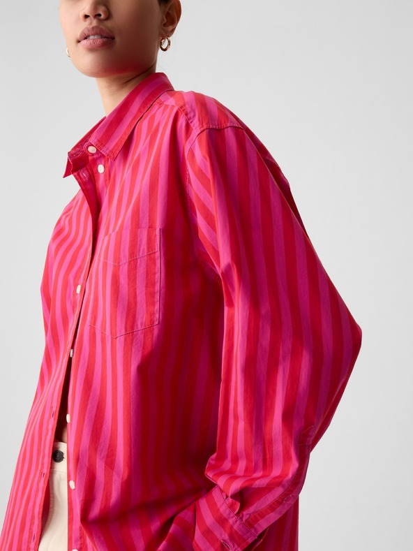 GAP Pruhovaná košeľa oversize GAP