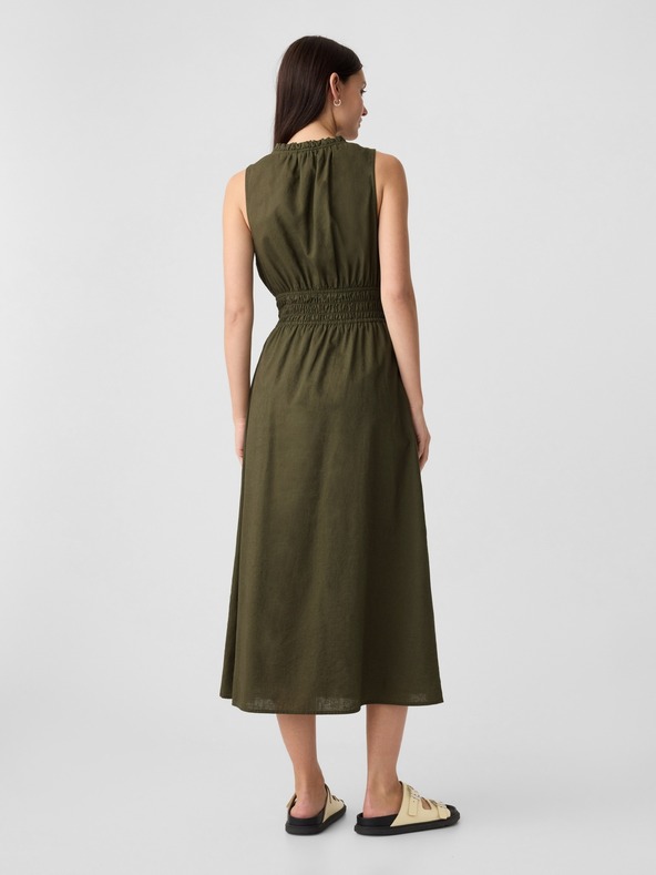 GAP Lanena maksi obleka GAP