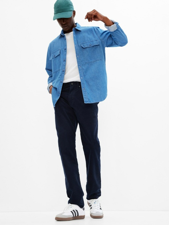 GAP Žametne hlače slim GapFlex GAP