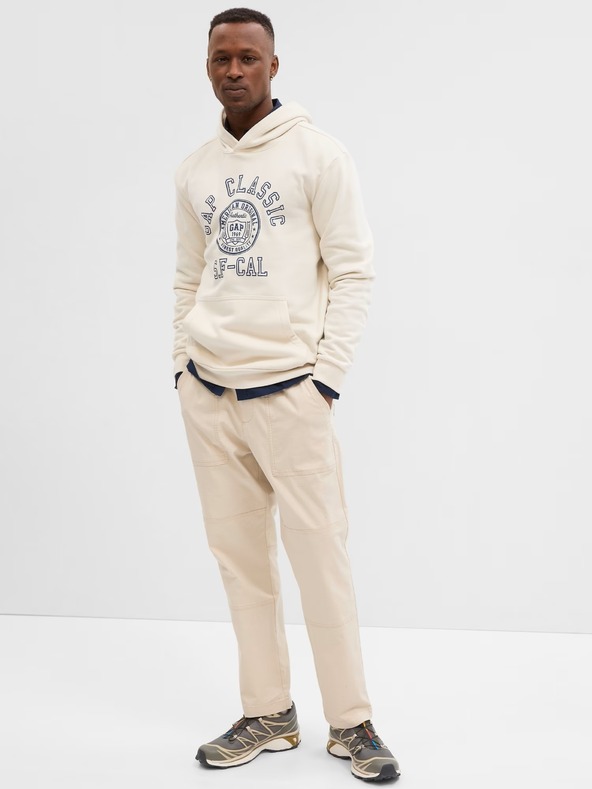 GAP Mikina s logom a fleecom GAP