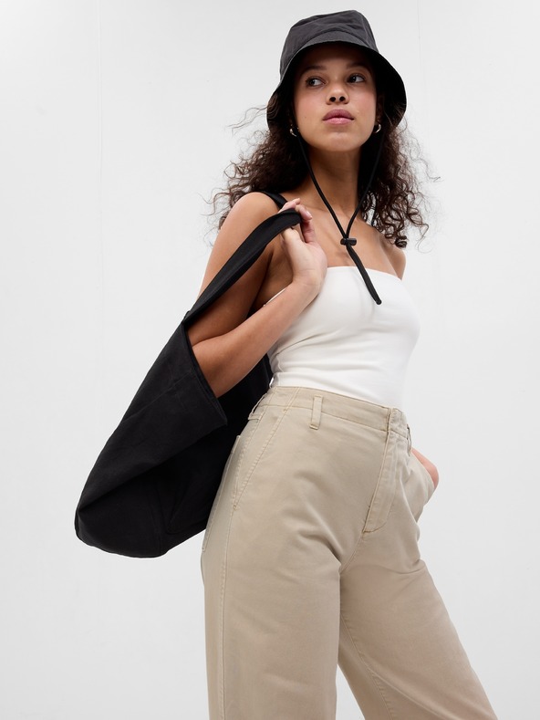 GAP Hlače Loose Khaki GAP