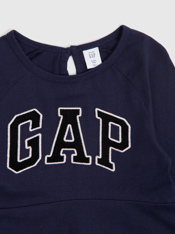 GAP Otroška obleka z logotipom GAP